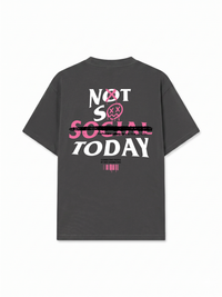 Áo Thun Relaxed Fit Not So Social Today Sprayed