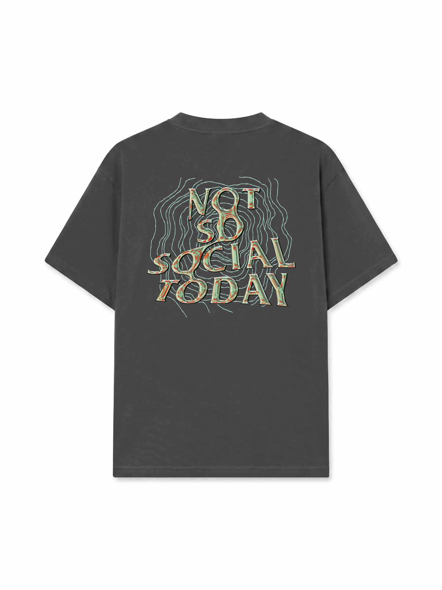 Áo Thun Relaxed Fit Not So Social Today Ripple