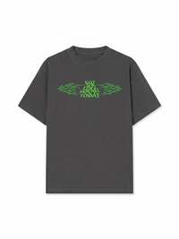Áo Thun Relaxed Fit Not So Social Today Green Fire