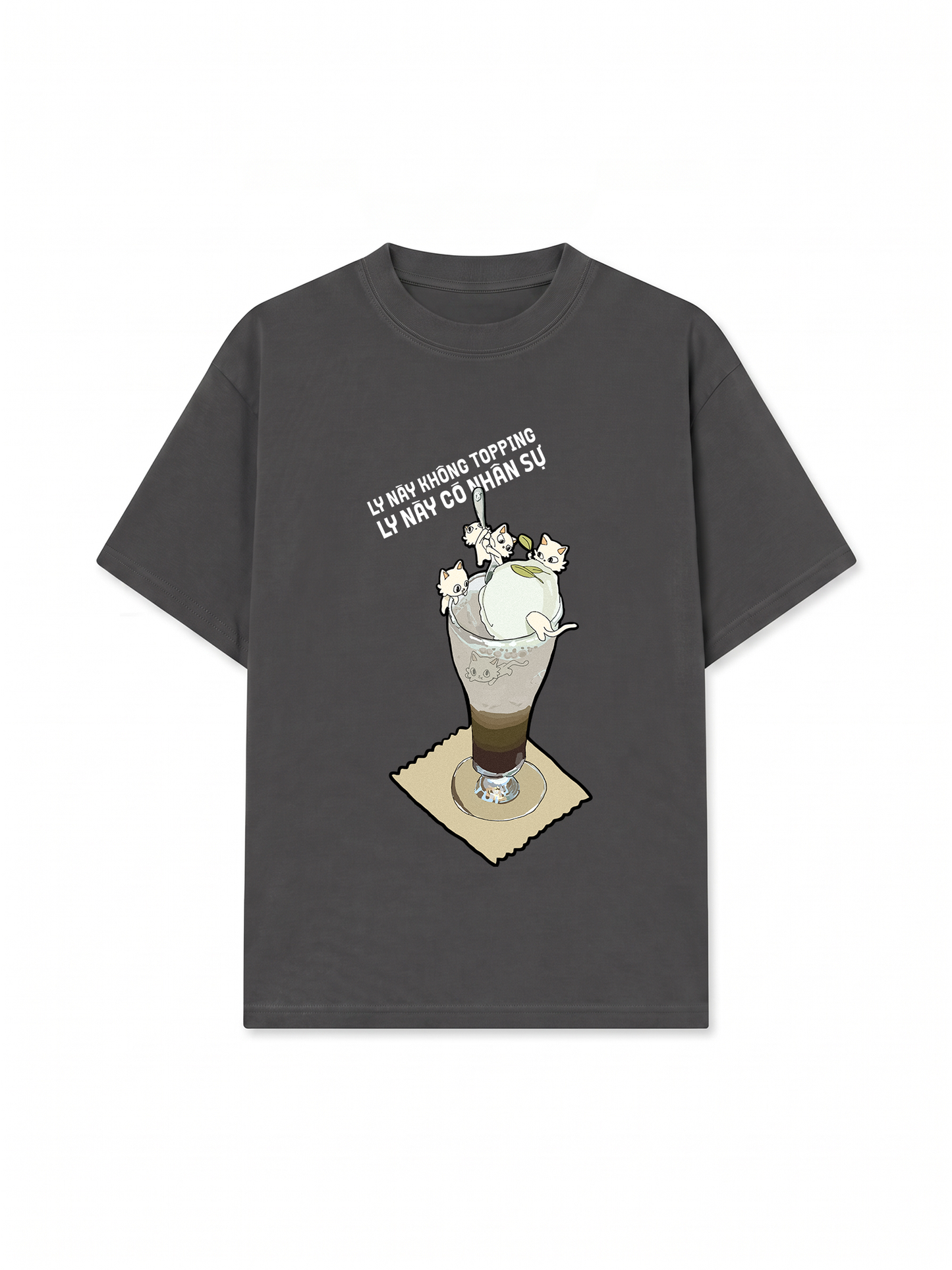 Áo Thun Relaxed Fit Hội Mèo Topping hơi quậy