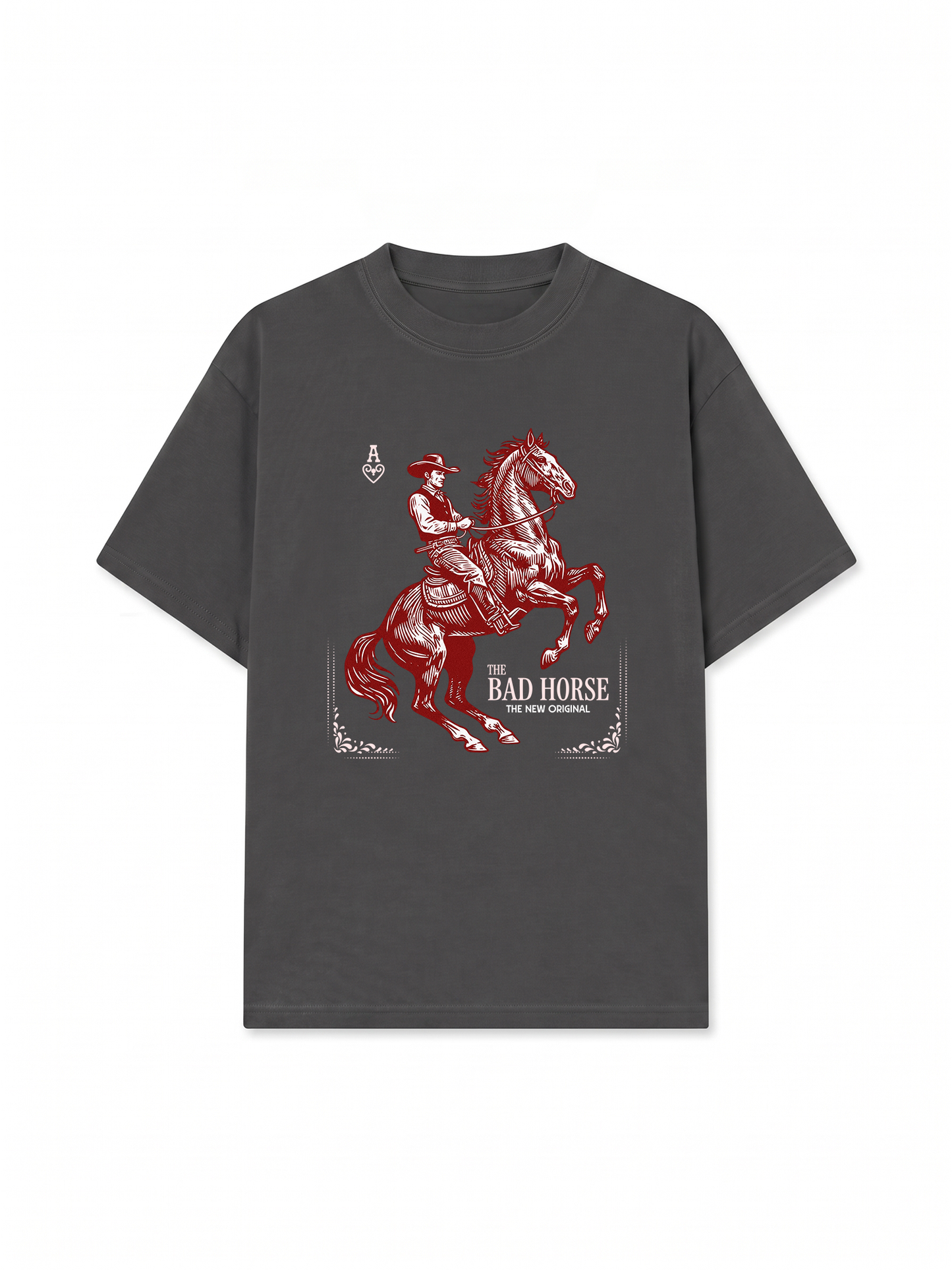 Áo Thun Relaxed Fit The Bad Horse Ace of Heart