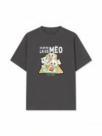 Áo Thun Relaxed Fit Hội Mèo Hăm Ăn