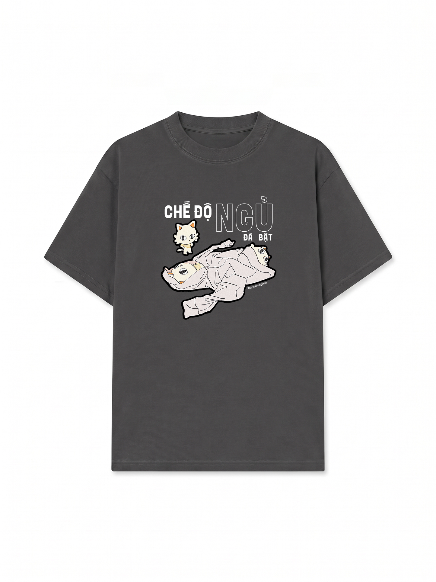 Áo Thun Relaxed Fit Hội Mèo Đi Ngủ