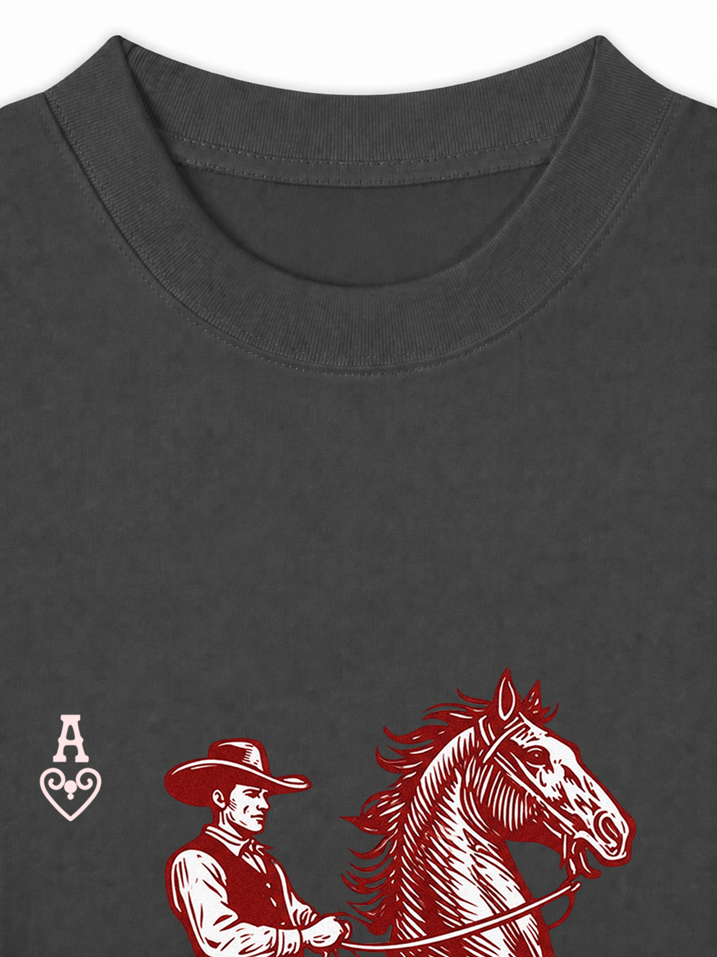 Áo Thun Relaxed Fit The Bad Horse Ace of Heart