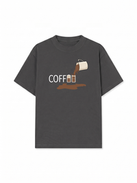 Áo Thun Relaxed Fit Coffee Battery