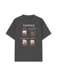 Áo Thun Relaxed Fit Latte Americano Capuccino Mocha