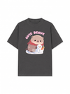 Áo Thun Relaxed Fit Animal Red Cute Beaver