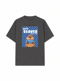 Áo Thun Relaxed Fit Animal Cute Beaver
