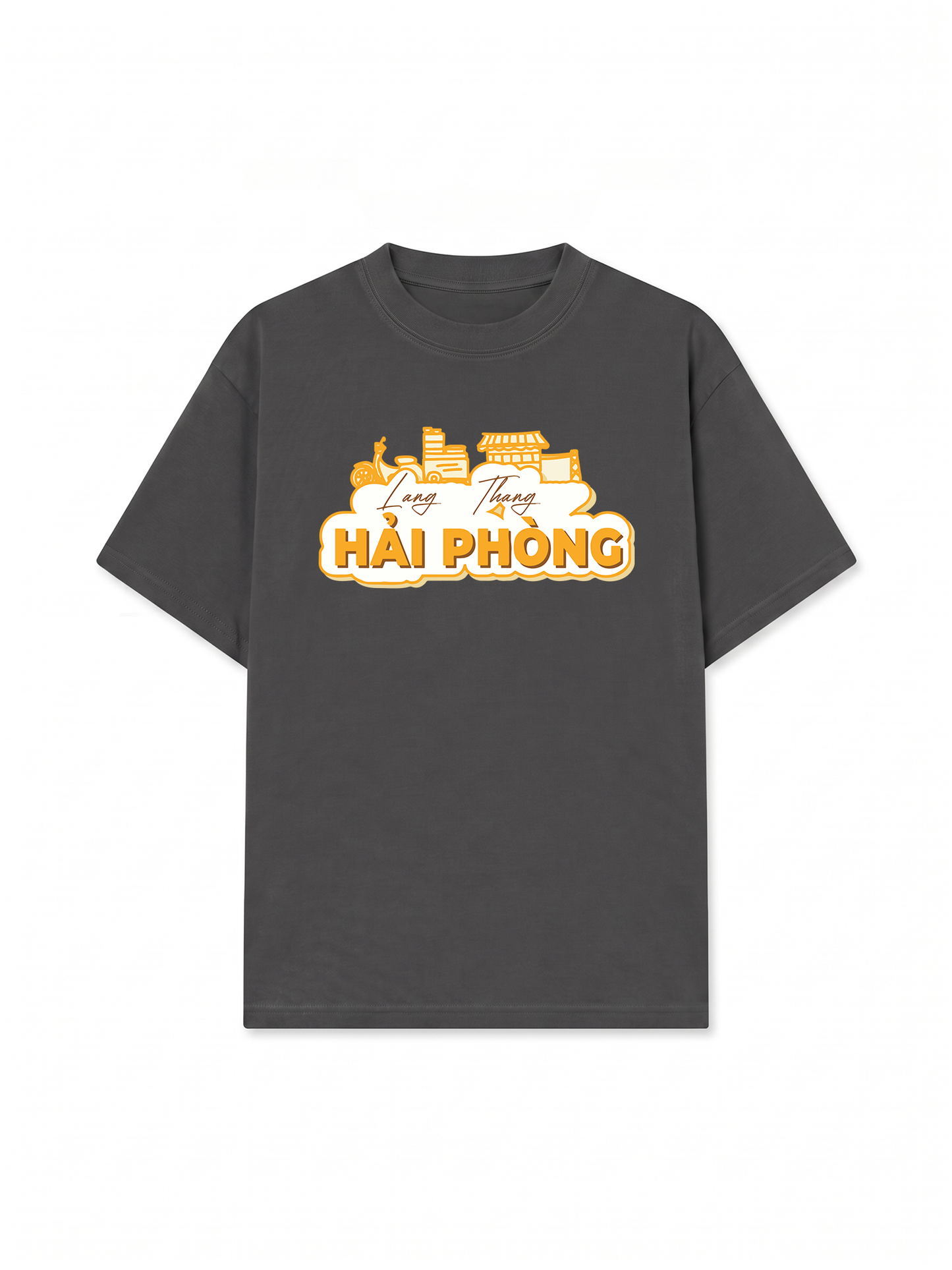 Áo Thun Relaxed Fit Lang Thang Hải Phòng