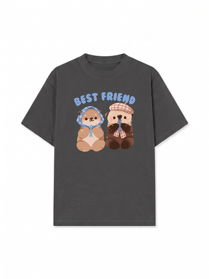 Áo Thun Relaxed Fit Animal Best Friend Beaver