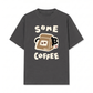 Áo Thun Relaxed Fit Coffee Some Coffee Cute Cat