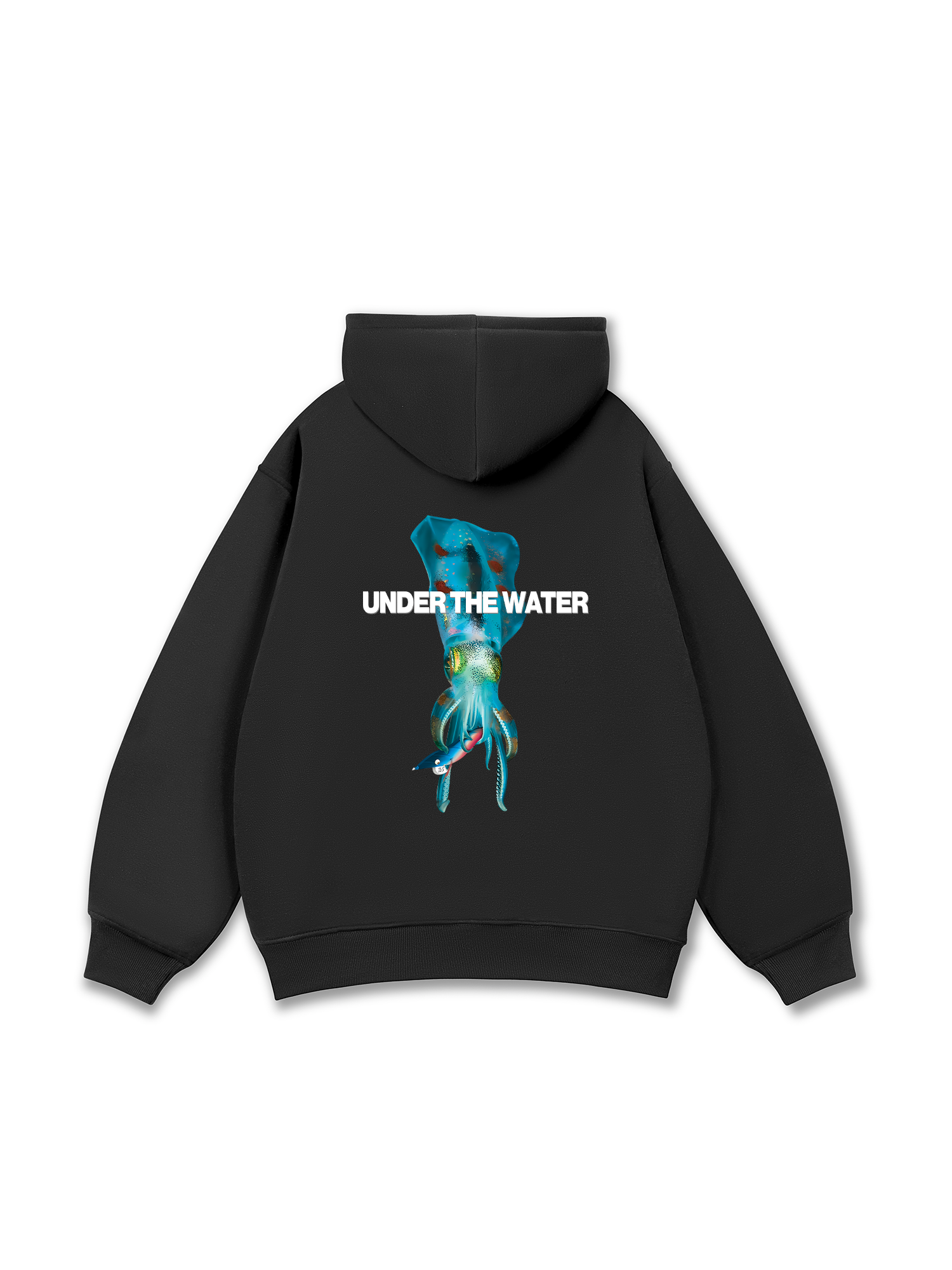 Ocean Under The Water Squid Ocean IRIE FISHING CLUB  Hoodie