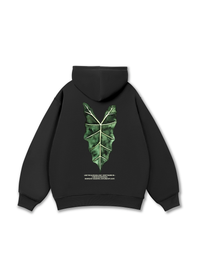 Áo Hoodie Nỉ Bông Tropical Alocasia Leaf