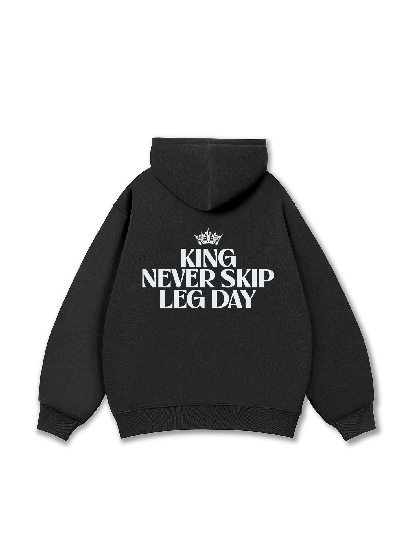 Áo Hoodie Nỉ Bông King Never Skip Leg Day
