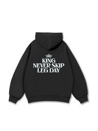 Áo Hoodie Nỉ Bông King Never Skip Leg Day