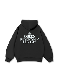 Áo Hoodie Nỉ Bông Queen Never Skip Leg Day