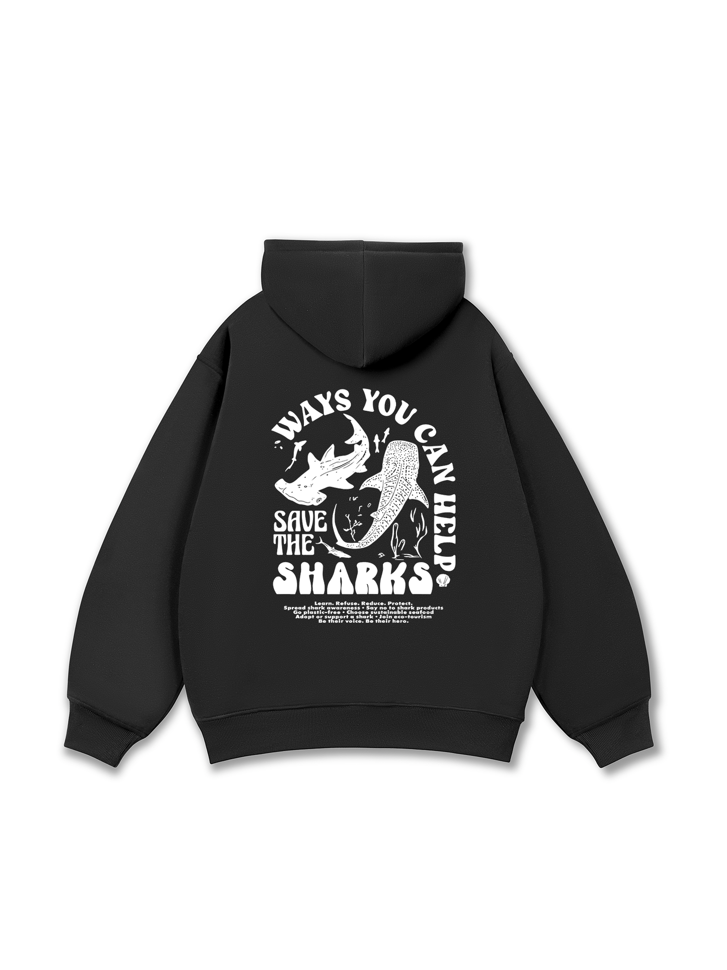 Ocean Save The Shark  Hoodie