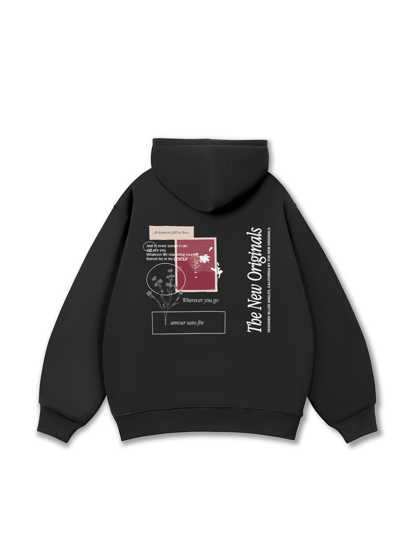 Áo Hoodie Nỉ Bông TROPICAL At Least We Fell In Love