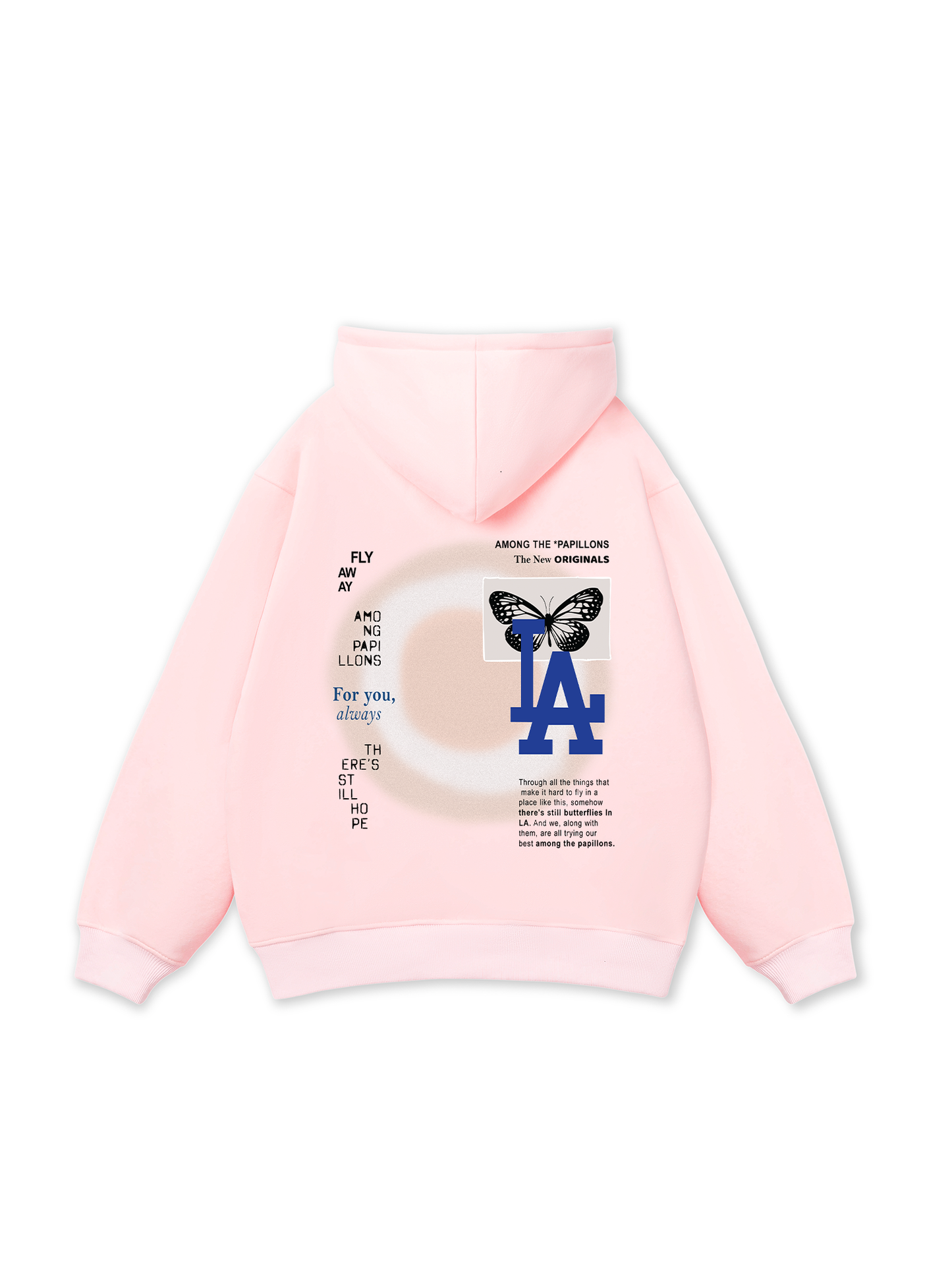 Áo Hoodie Nỉ Bông TROPICAL Butterflies in LA