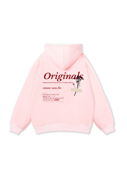 Áo Hoodie Nỉ Bông TROPICAL Amour Sans Fin