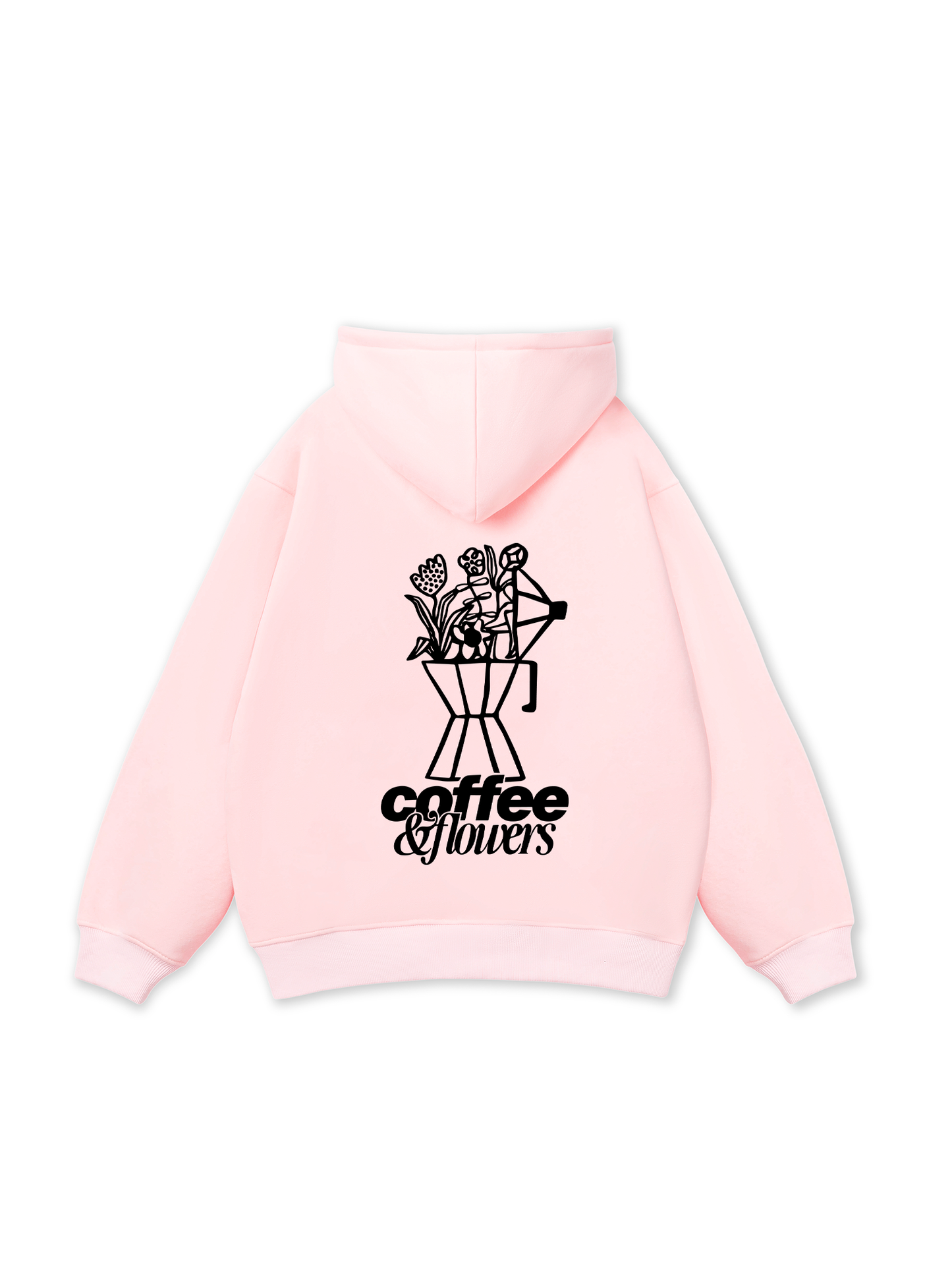 Coffee & Flowers Oversized Hoodie