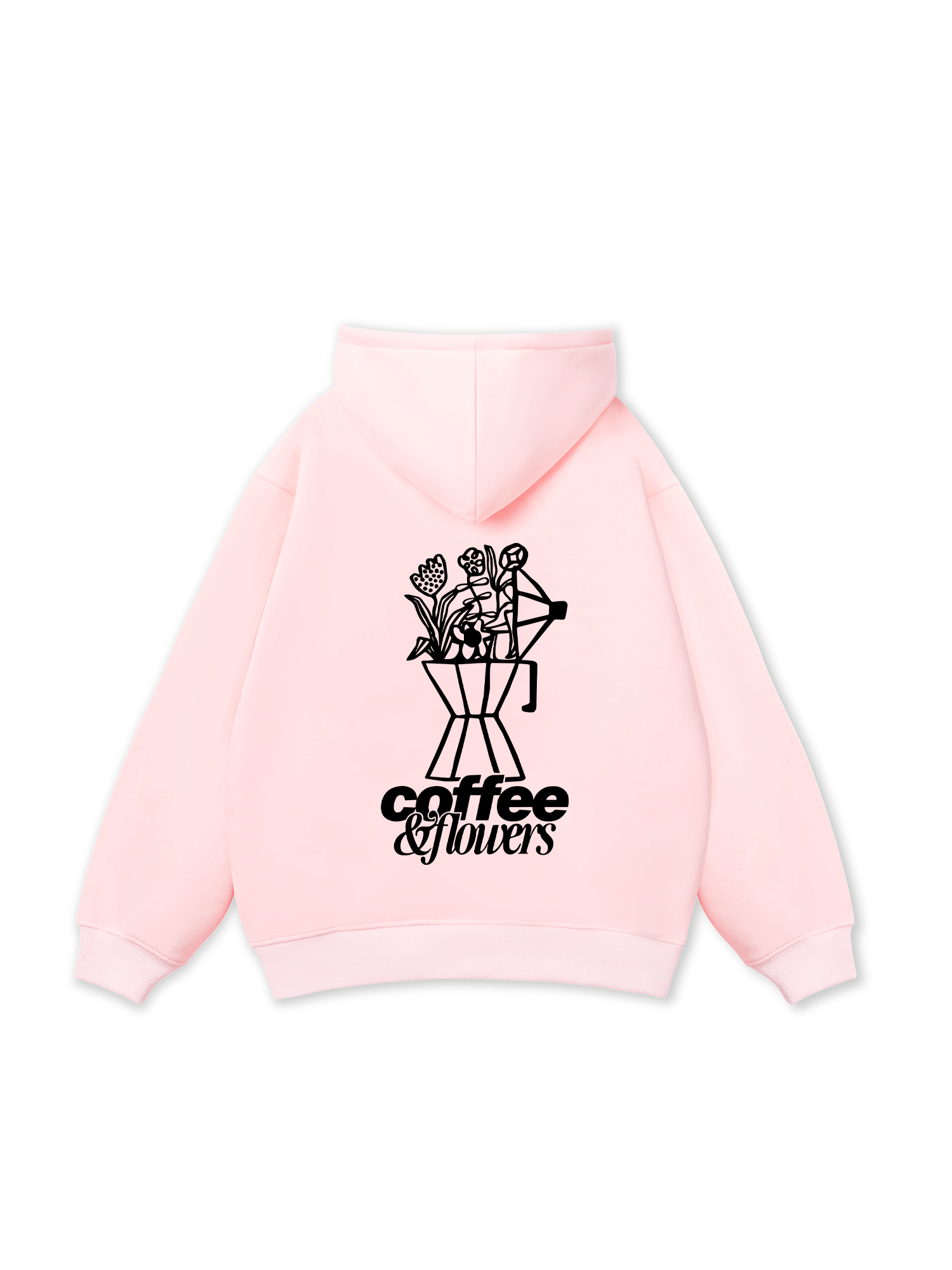 Coffee & Flowers Oversized Hoodie
