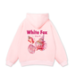 Ocean White Fox Hoodie
