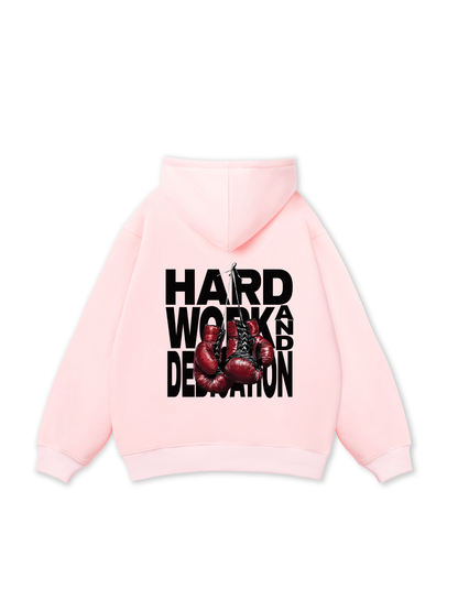 Áo Hoodie Nỉ Bông Fitnes Hard Work And Dedication