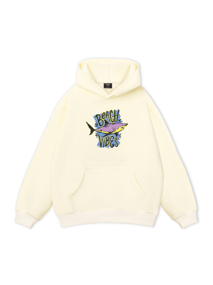 Ocean Beach Vibes Shark  Hoodie