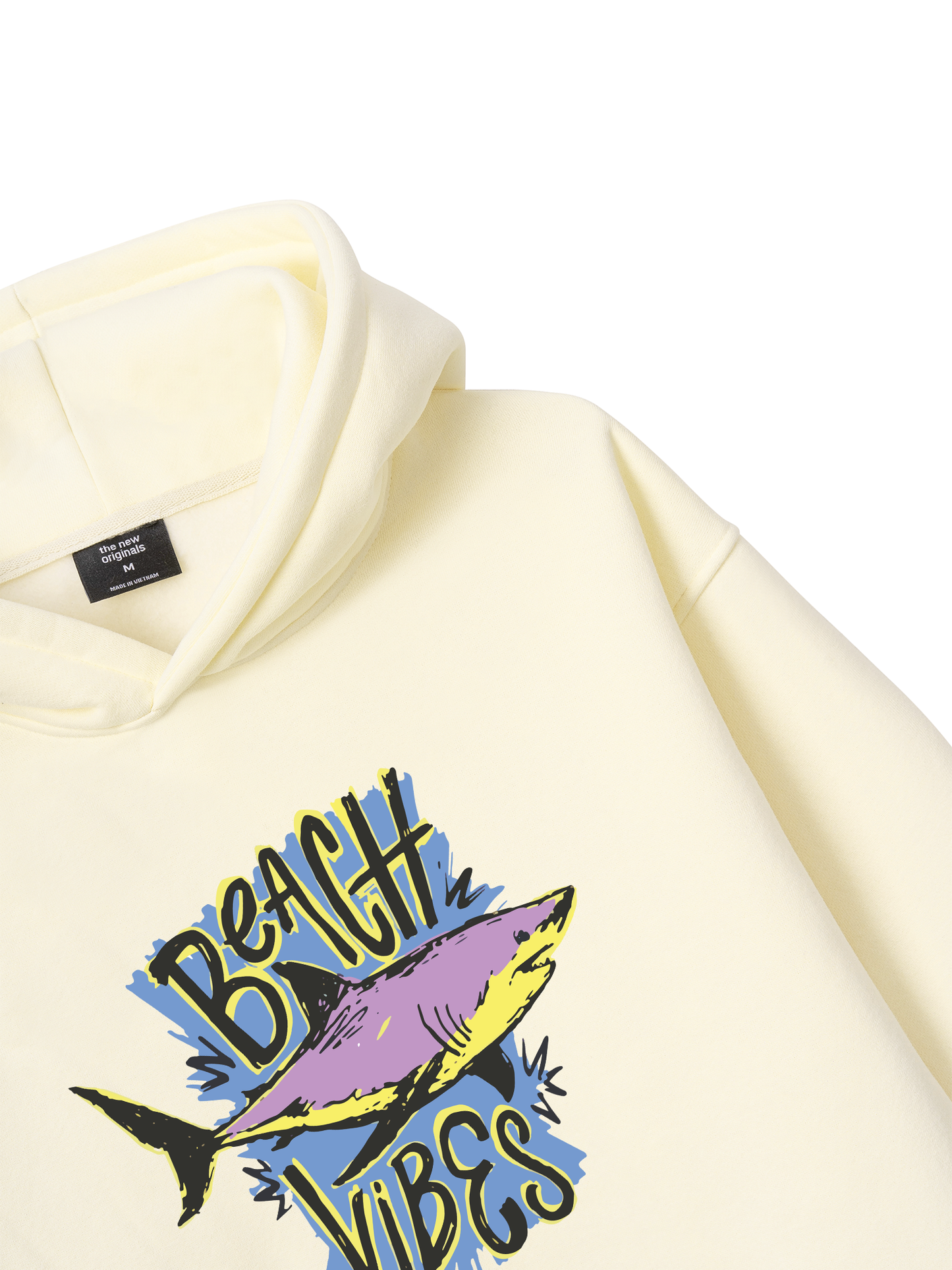 Ocean Beach Vibes Shark  Hoodie