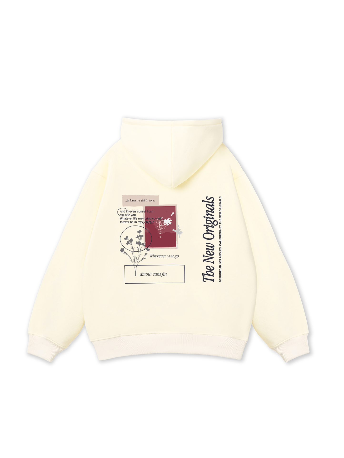 Áo Hoodie Nỉ Bông TROPICAL At Least We Fell In Love