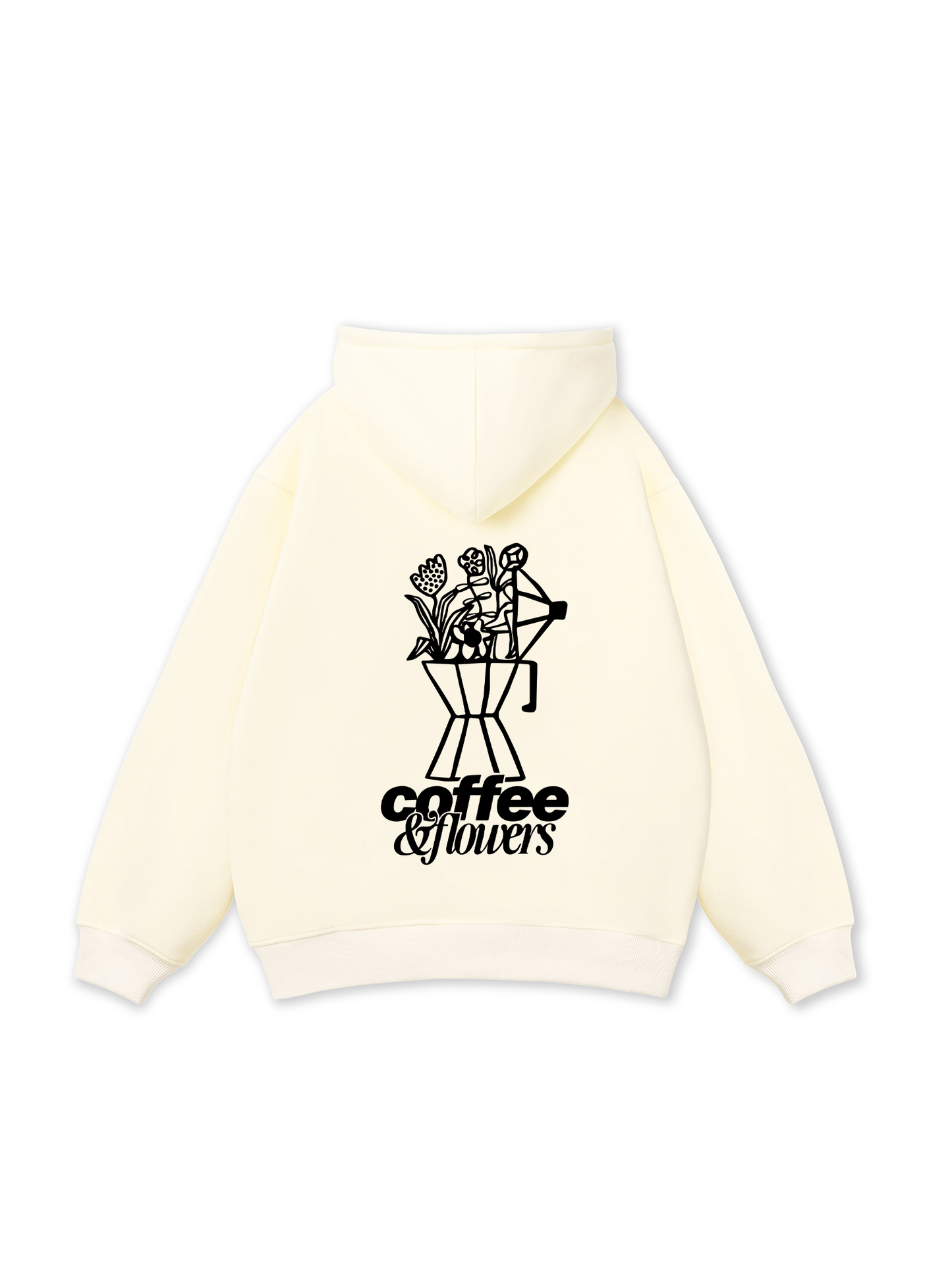 Coffee & Flowers Oversized Hoodie