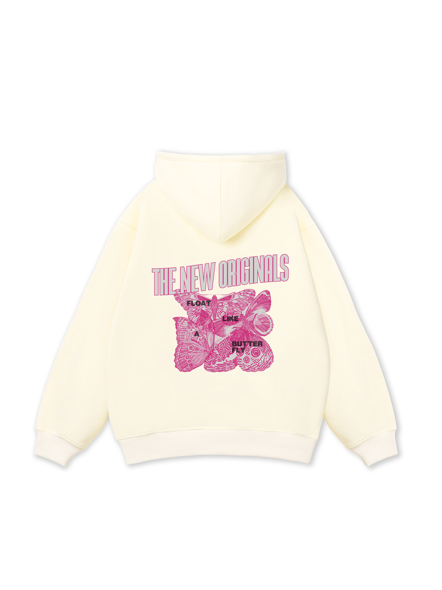 Áo Hoodie Nỉ Bông Tropical Float Like A Butterfly