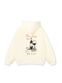 There_s always time for a glass of wine Hoodie