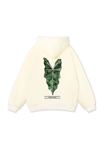 Áo Hoodie Nỉ Bông Tropical Alocasia Leaf