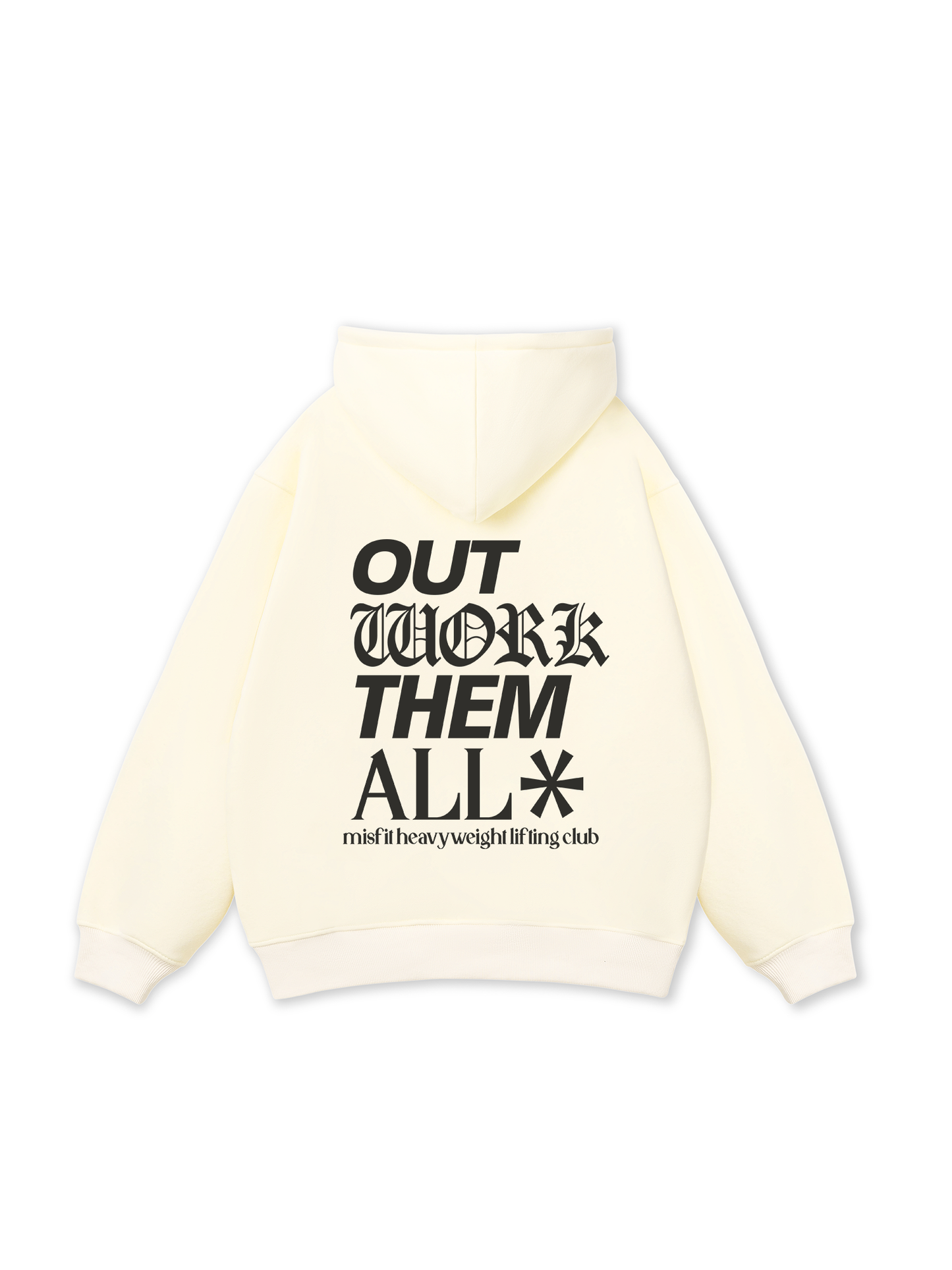 Áo Hoodie Nỉ Bông Out Work Them All
