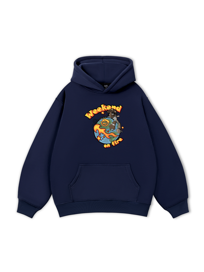 Áo Hoodie Nỉ Bông Weekend On Fire