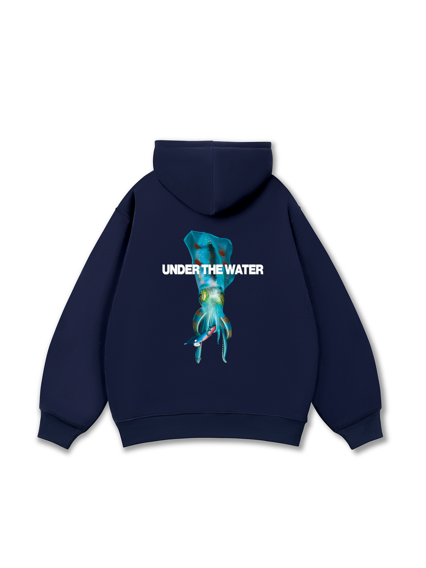 Ocean Under The Water Squid Ocean IRIE FISHING CLUB  Hoodie