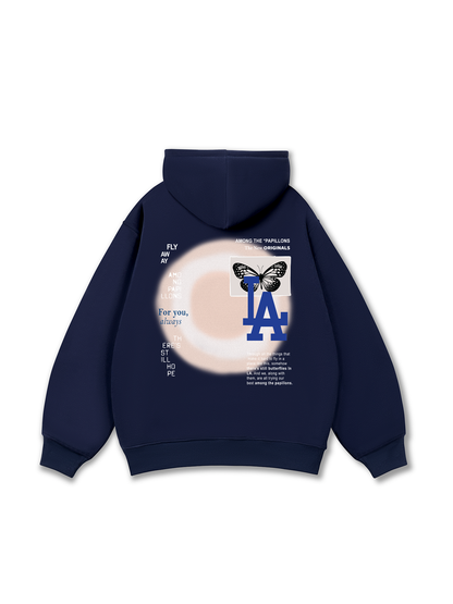 Áo Hoodie Nỉ Bông TROPICAL Butterflies in LA