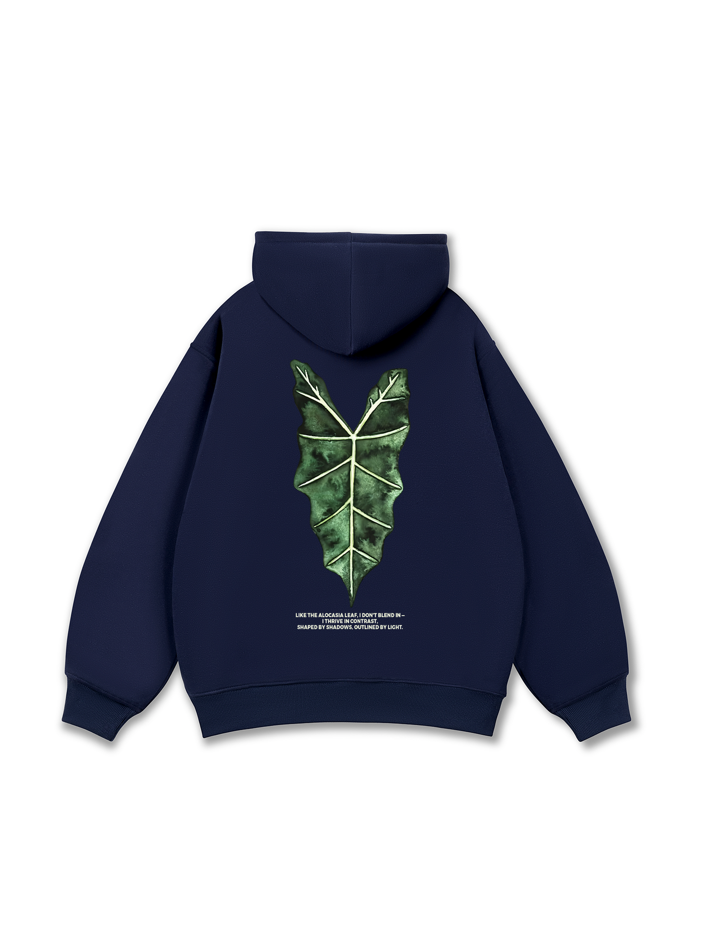 Áo Hoodie Nỉ Bông Tropical Alocasia Leaf