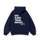 Áo Hoodie Nỉ Bông Eat Sleep Train Repeat