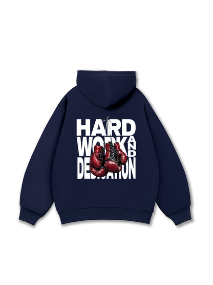 Áo Hoodie Nỉ Bông Fitnes Hard Work And Dedication