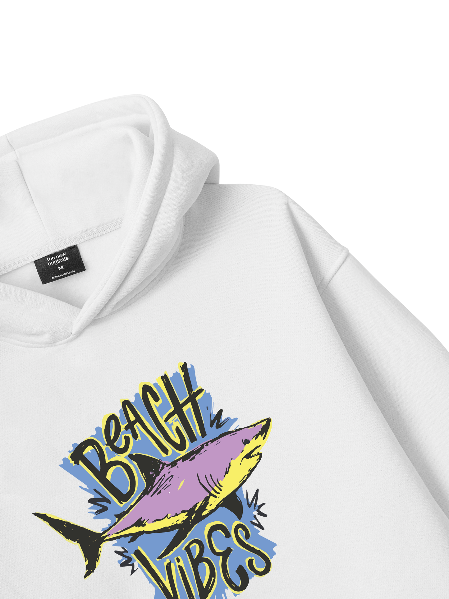 Ocean Beach Vibes Shark  Hoodie