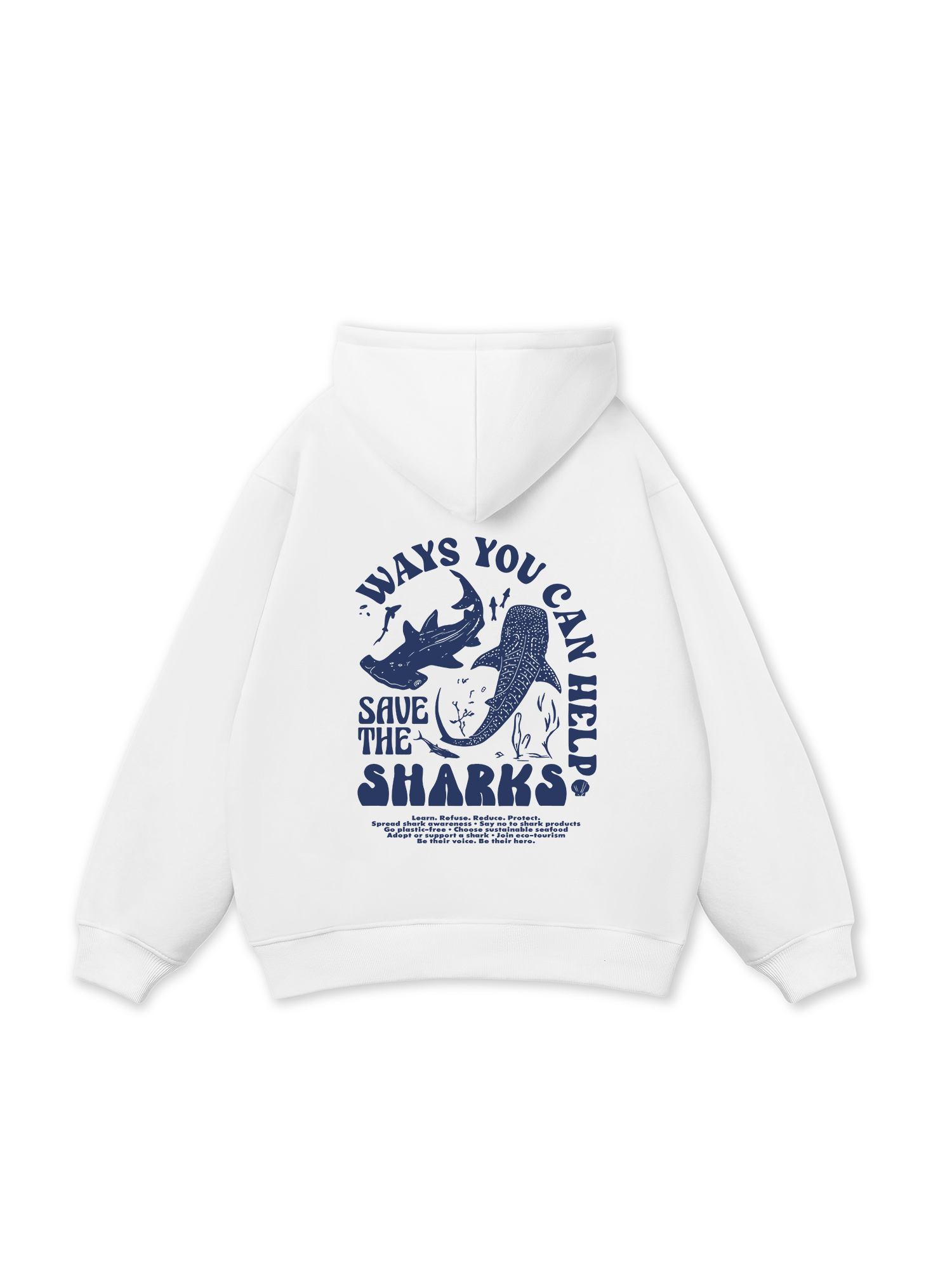 Ocean Save The Shark  Hoodie