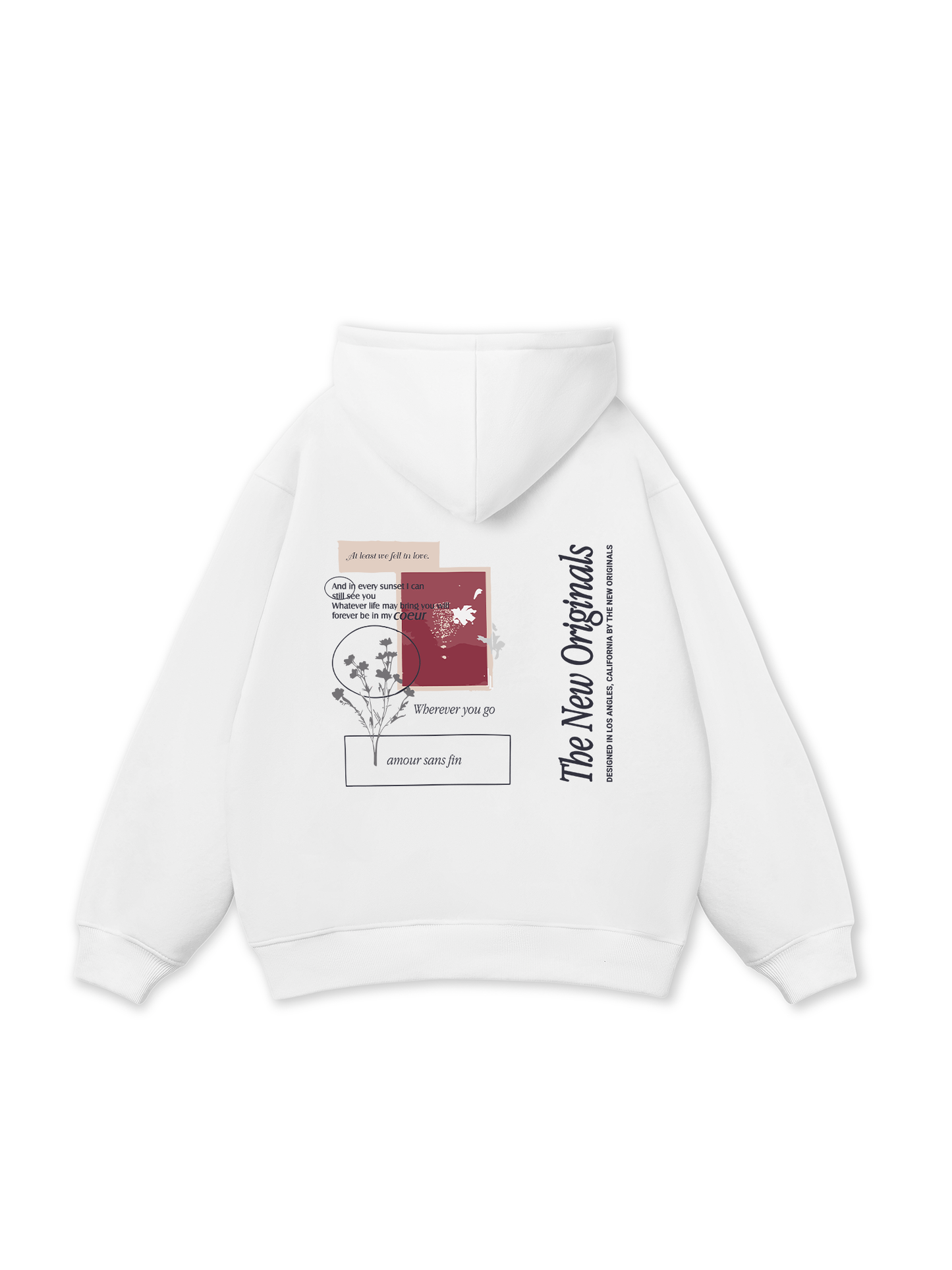 Áo Hoodie Nỉ Bông TROPICAL At Least We Fell In Love