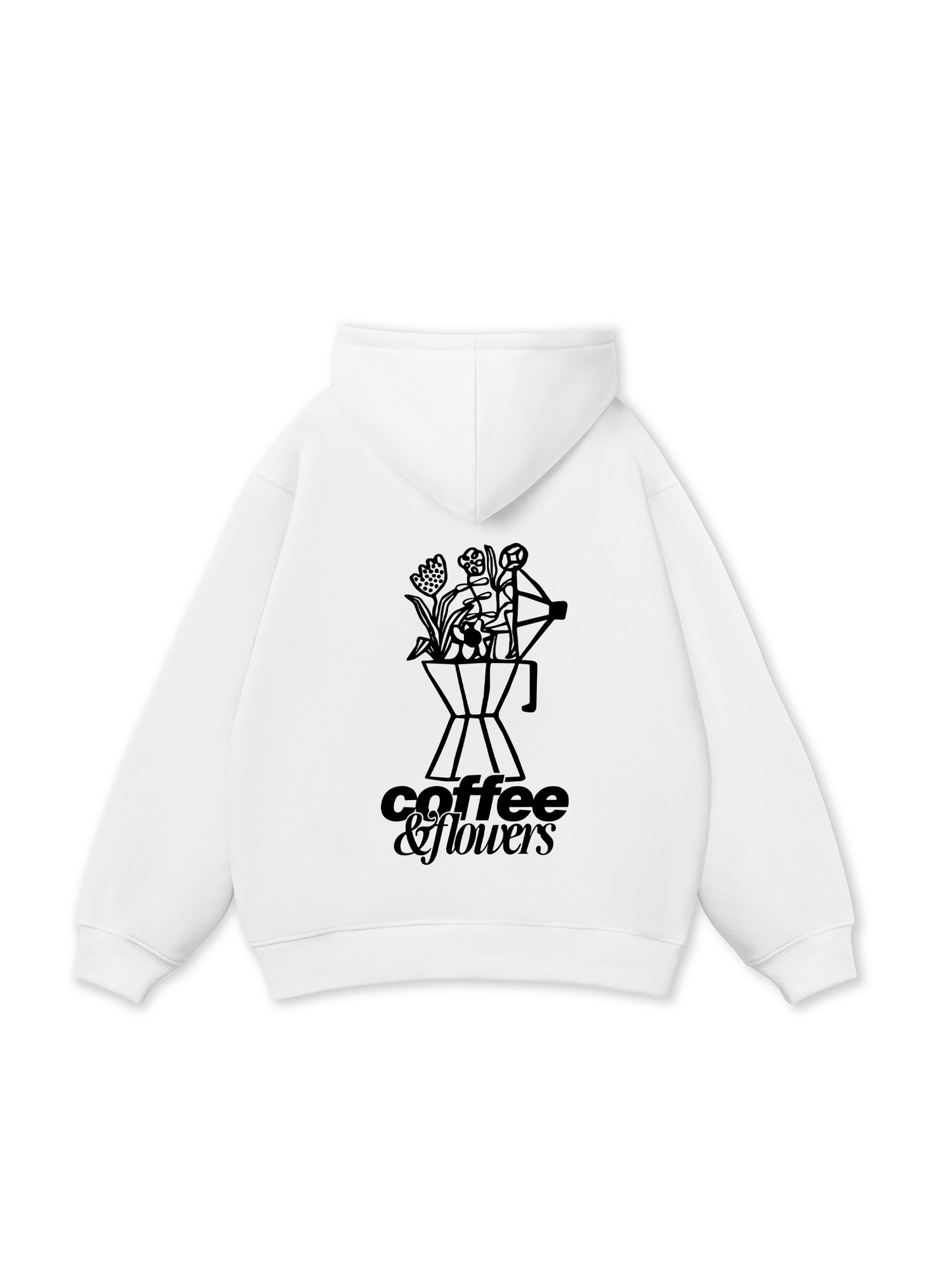 Coffee & Flowers Oversized Hoodie