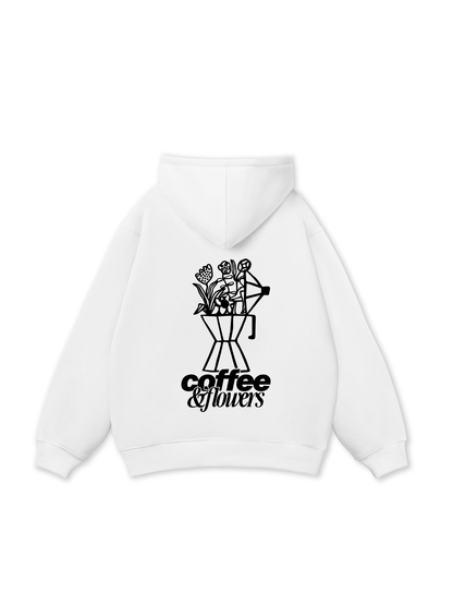 Coffee & Flowers Oversized Hoodie