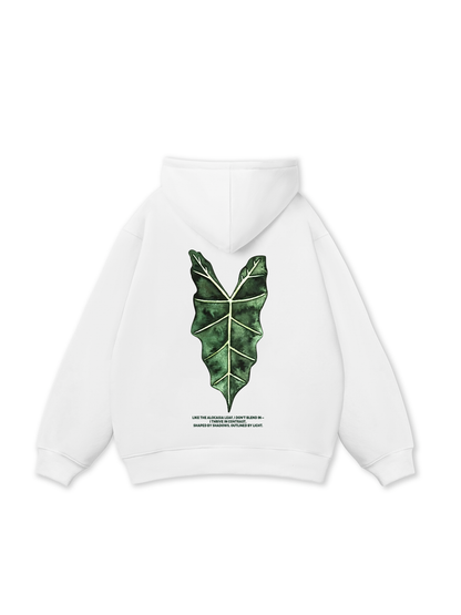 Áo Hoodie Nỉ Bông Tropical Alocasia Leaf