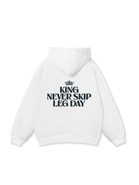 Áo Hoodie Nỉ Bông King Never Skip Leg Day