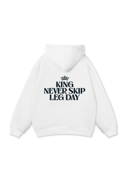 Áo Hoodie Nỉ Bông King Never Skip Leg Day